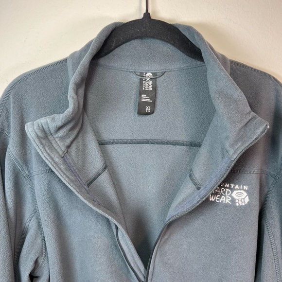 Mountain Hardwear Men's Microchill 2.0 1/2 Zip Fleece Sweatshirt Blue Outdoor XL - Picture 8 of 13